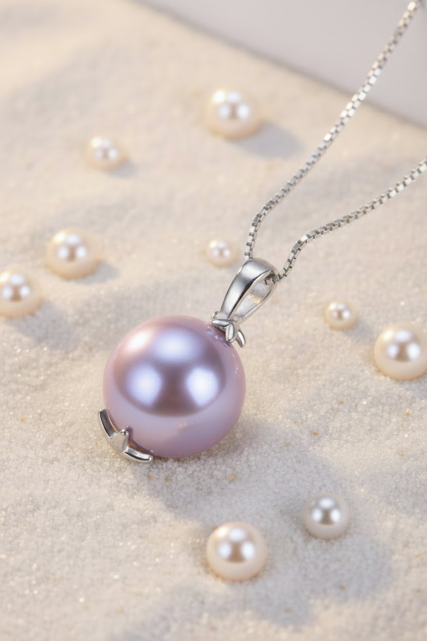P-SS-1 Sterling Silver Pearl Pendant