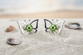 E-SS-1 | Sterling Silver Butterfly Earrings with Pearl