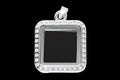 L-11 Square Rhinestone Locket