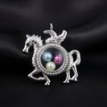 L-6 Flying Horse Locket Necklace