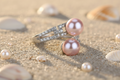 R-SS-2 | Adjustable Sterling Silver Double Pearl & CZ Band