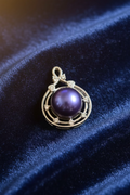 P-SS-6 Sterling Silver Round Edison Pearl Pendant