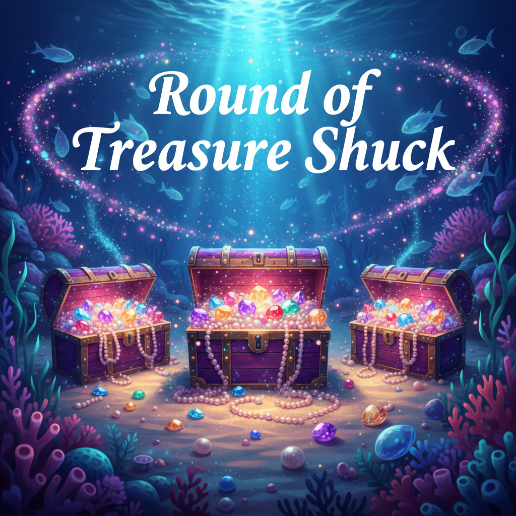 Round of Treasure Shuck - 3 treasure chests