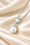 Pearl Pendant on Silk