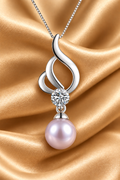 Wave Pendant - Lavender Pearl